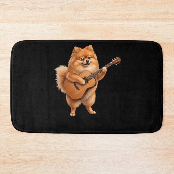 Item preview, Pomeranian Playing Acoustic Guitar Player Guitarist Dog Lover designed and sold by DoodleTortle.