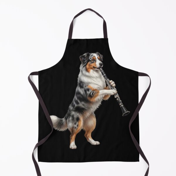 Item preview, Australian Shepherd Playing Clarinet Player Clarinetist Dog Lover designed and sold by TerryConnells.