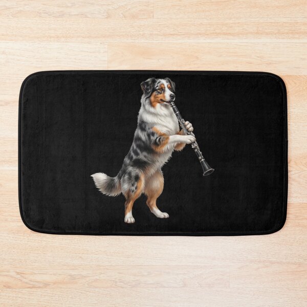 Item preview, Australian Shepherd Playing Clarinet Player Clarinetist Dog Lover designed and sold by TerryConnells.