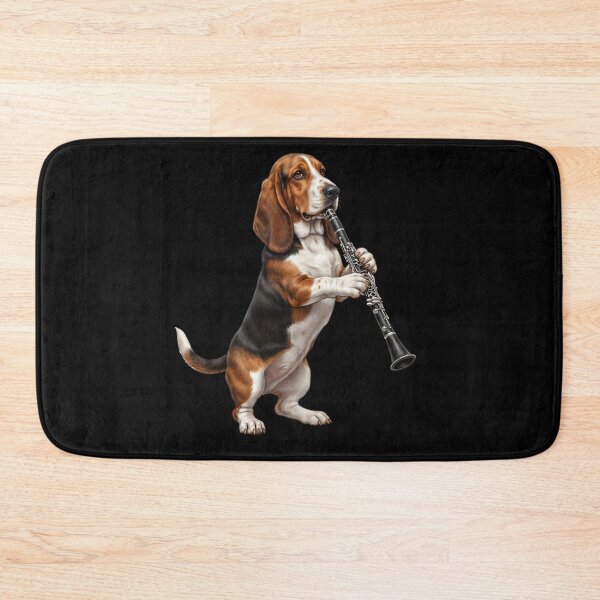 Item preview, Basset Hound Playing Clarinet Player Clarinetist Dog Lover designed and sold by TerryConnells.
