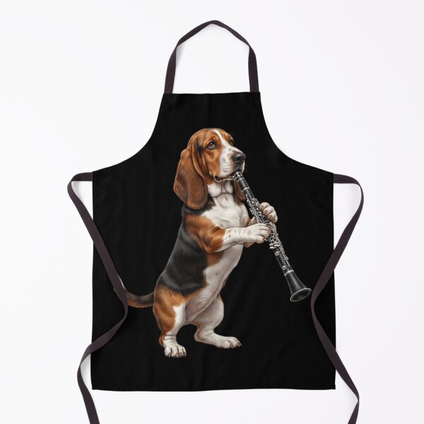 Item preview, Basset Hound Playing Clarinet Player Clarinetist Dog Lover designed and sold by TerryConnells.