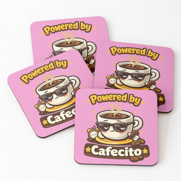 Item preview, Powered by Cafecito Funny Latino Coffee Humor Spanish Coffee Lover Design designed and sold by tempotats.
