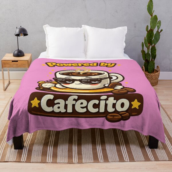 Item preview, Powered by Cafecito Funny Latino Coffee Humor Spanish Coffee Lover Design designed and sold by tempotats.