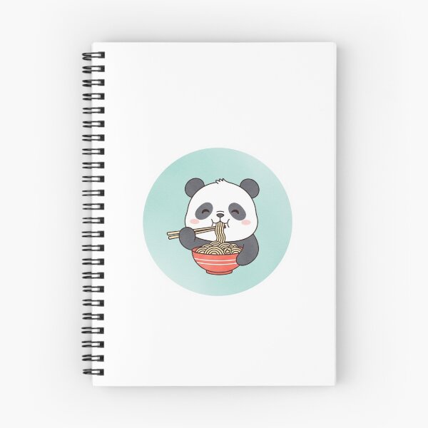 Item preview, Cute Panda Eating Ramen – Kawaii Food Lover Animal Sticker designed and sold by MongOficial.