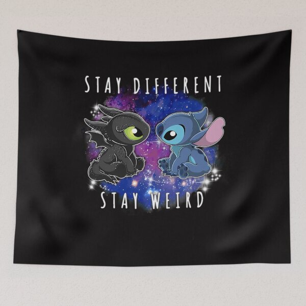 Item preview, Toothless And Stitch Stay Different Stay Weird designed and sold by Morfoporto.