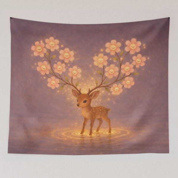 Item preview, Floral Antler Fawn designed and sold by PurrfectWhisper.