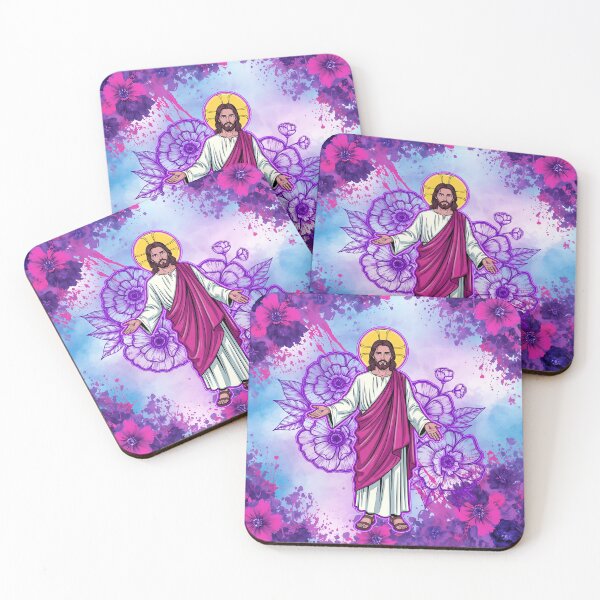 Item preview, "Infinite Trust: Jesus among flowers of Blessing" designed and sold by keythxctrs.
