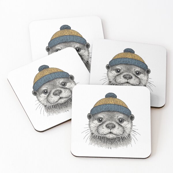 Item preview, Stylish Otter in Beanie Hat designed and sold by SOUFIANE1991.