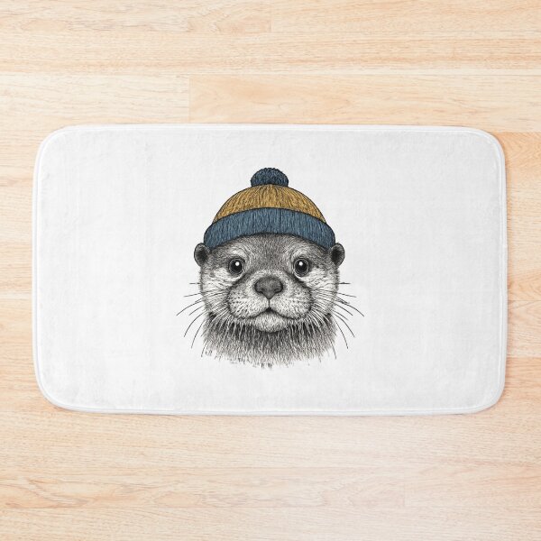 Item preview, Stylish Otter in Beanie Hat designed and sold by SOUFIANE1991.