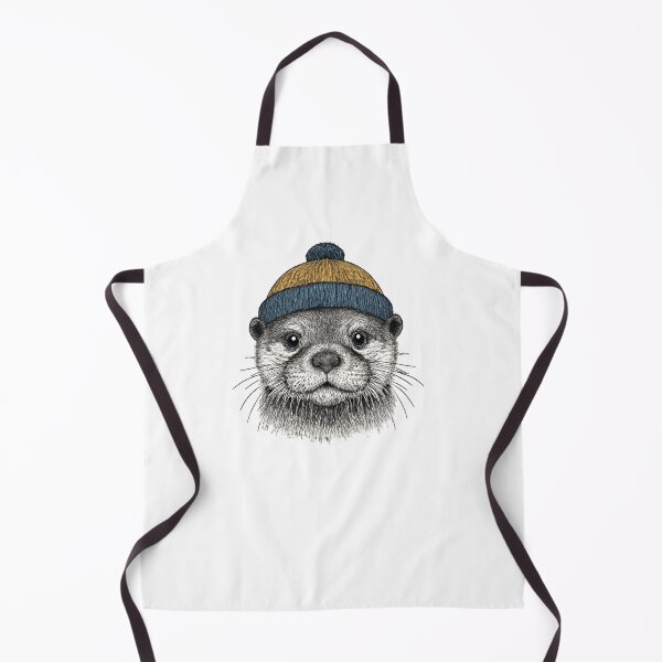 Item preview, Stylish Otter in Beanie Hat designed and sold by SOUFIANE1991.