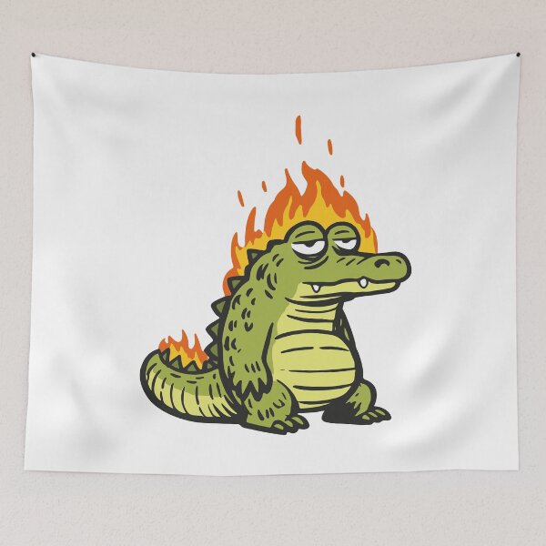 Item preview, bored and hot crocodile designed and sold by notorius12.