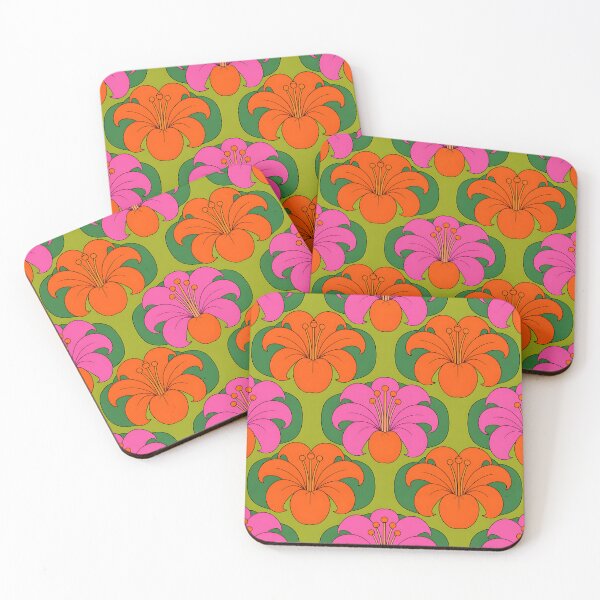 Item preview, Tropical lily flowers  designed and sold by FatBirdie.