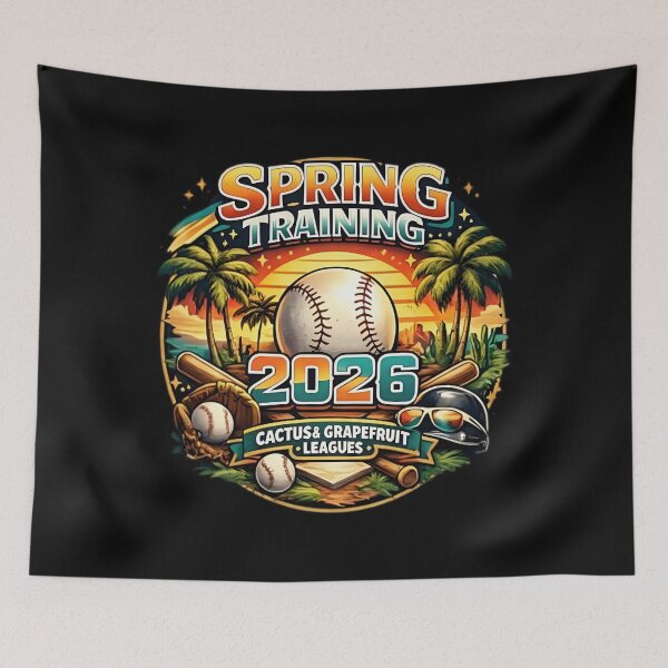 Item preview, Spring Training 2026 Retro Baseball Design Palm Cactus designed and sold by tierryrincones.