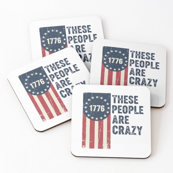 Item preview, 1776 These People Are Crazy Retro usa Flag 2026 designed and sold by VividDripCo.