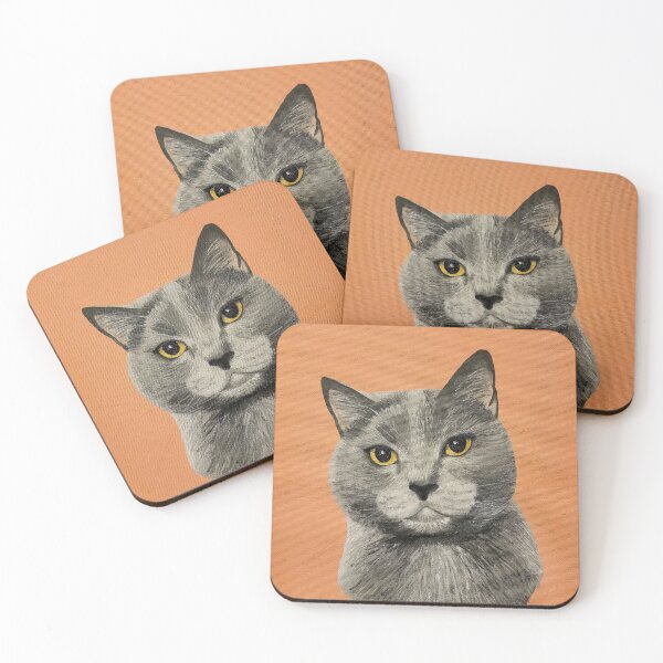 Item preview, Thelma the Gray Cat designed and sold by Baileypaints.