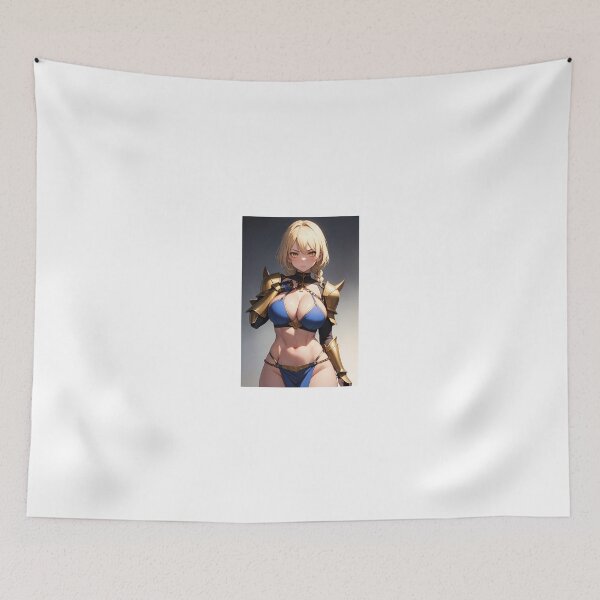 Item preview, Golden Knight Shiramatsu Ichiruri – Athletic Blonde Anime Warrior Art designed and sold by iloveanimechibi.