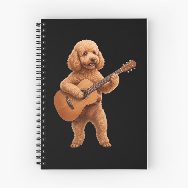 Item preview, Poodle Playing Acoustic Guitar Player Guitarist Dog Lover designed and sold by DoodleTortle.