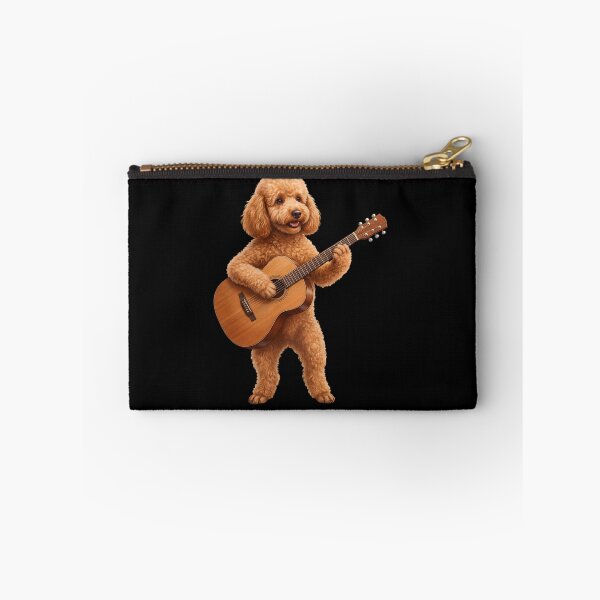 Item preview, Poodle Playing Acoustic Guitar Player Guitarist Dog Lover designed and sold by DoodleTortle.