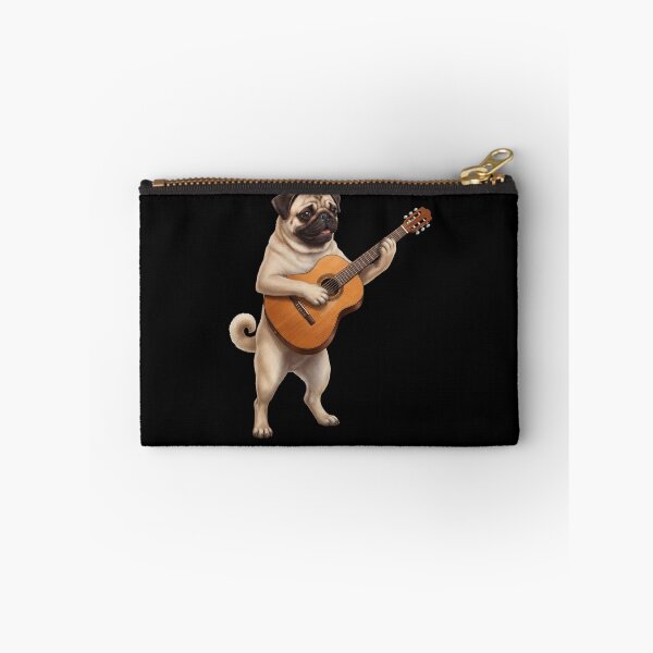 Item preview, Pug Playing Acoustic Guitar Player Guitarist Dog Lover designed and sold by DoodleTortle.