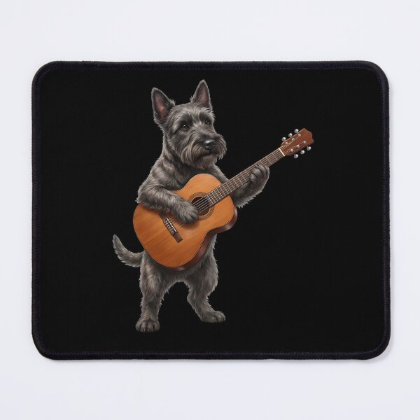 Item preview, Scottish Terrier Playing Acoustic Guitar Player Guitarist Dog Lover designed and sold by DoodleTortle.