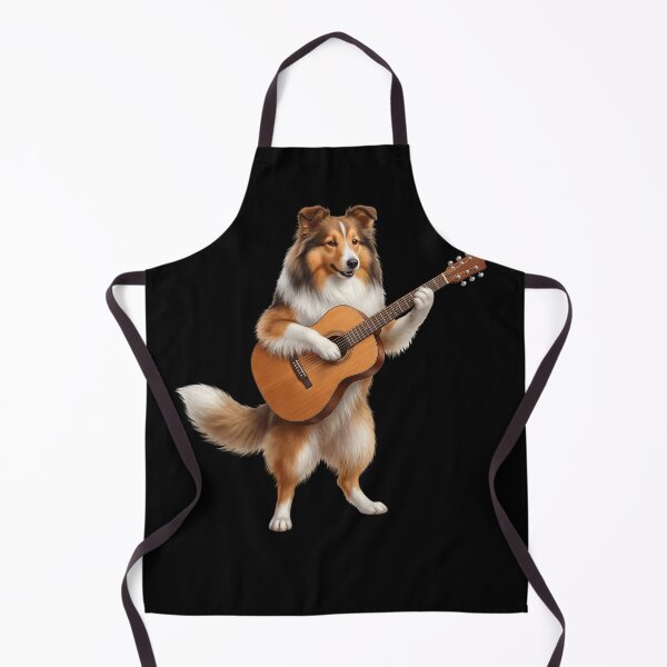 Item preview, Shetland Sheepdog Playing Acoustic Guitar Player Guitarist Dog Lover designed and sold by DoodleTortle.