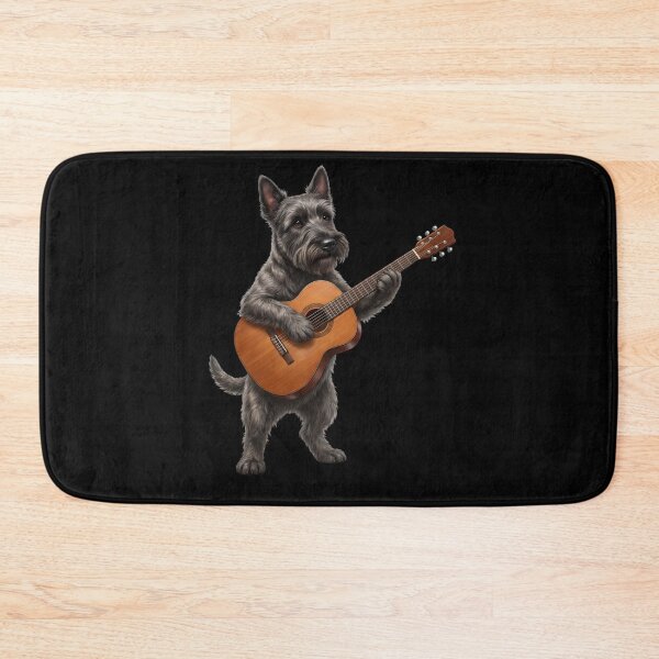 Item preview, Scottish Terrier Playing Acoustic Guitar Player Guitarist Dog Lover designed and sold by DoodleTortle.