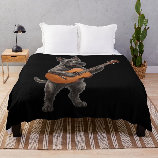 Item preview, Scottish Terrier Playing Acoustic Guitar Player Guitarist Dog Lover designed and sold by DoodleTortle.