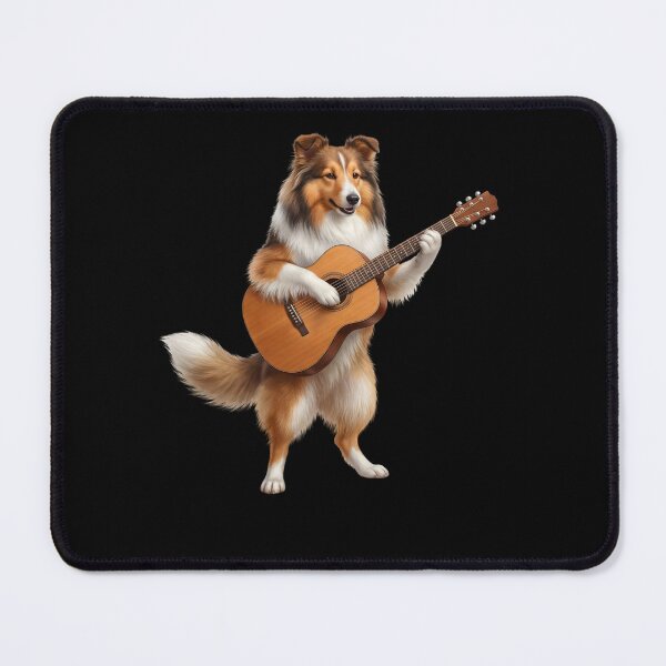 Item preview, Shetland Sheepdog Playing Acoustic Guitar Player Guitarist Dog Lover designed and sold by DoodleTortle.