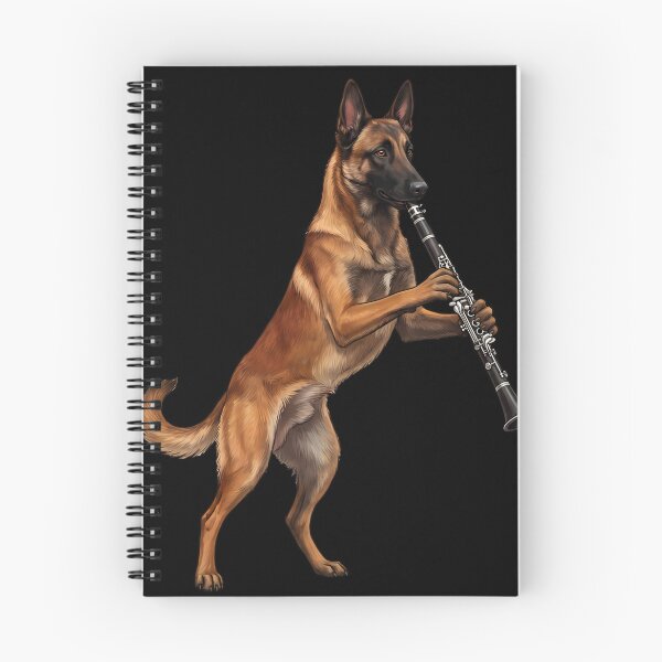 Item preview, Belgian Malinois Playing Clarinet Player Clarinetist Dog Lover designed and sold by TerryConnells.