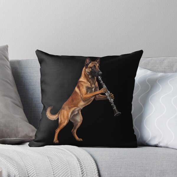 Item preview, Belgian Malinois Playing Clarinet Player Clarinetist Dog Lover designed and sold by TerryConnells.