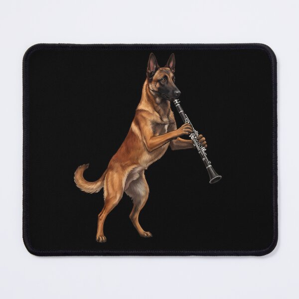 Item preview, Belgian Malinois Playing Clarinet Player Clarinetist Dog Lover designed and sold by TerryConnells.
