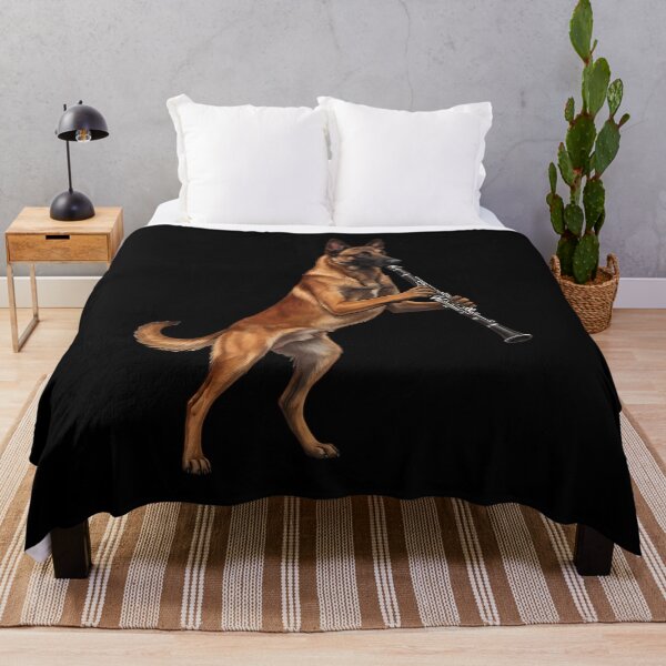 Item preview, Belgian Malinois Playing Clarinet Player Clarinetist Dog Lover designed and sold by TerryConnells.