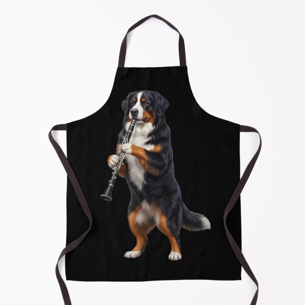 Item preview, Bernese Mountain Dog Playing Clarinet Player Clarinetist Dog Lover designed and sold by TerryConnells.
