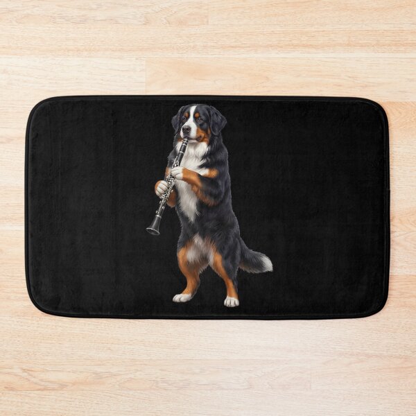 Item preview, Bernese Mountain Dog Playing Clarinet Player Clarinetist Dog Lover designed and sold by TerryConnells.