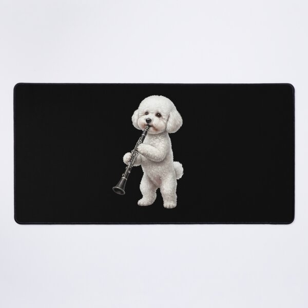Item preview, Bichon Frise Playing Clarinet Player Clarinetist Dog Lover designed and sold by TerryConnells.