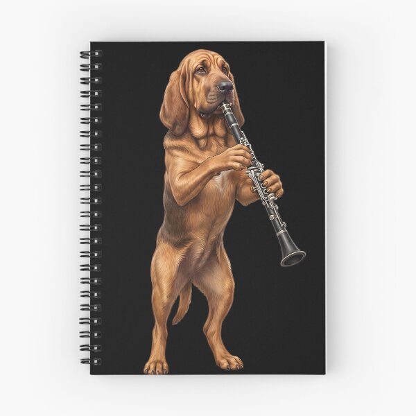 Item preview, Bloodhound Playing Clarinet Player Clarinetist Dog Lover designed and sold by TerryConnells.
