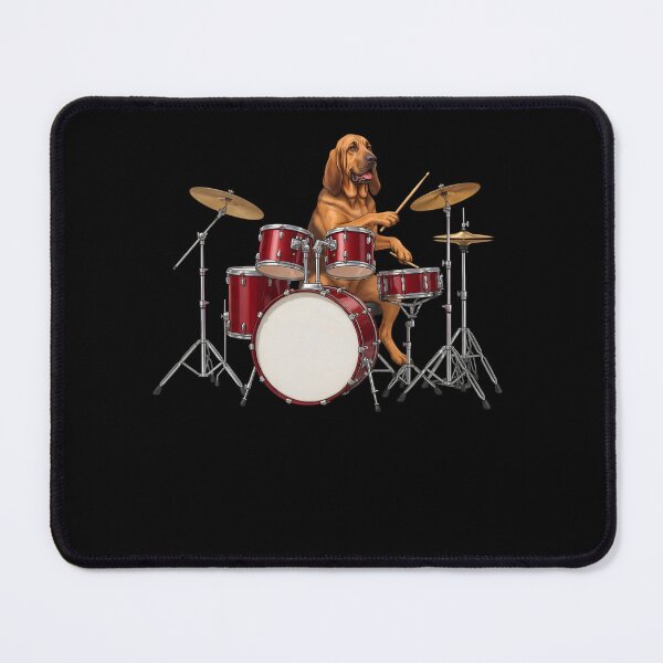 Item preview, Bloodhound Playing Drum Kit Drummer Dog Lover designed and sold by TerryConnells.