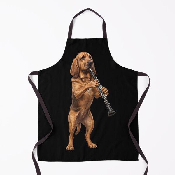 Item preview, Bloodhound Playing Clarinet Player Clarinetist Dog Lover designed and sold by TerryConnells.