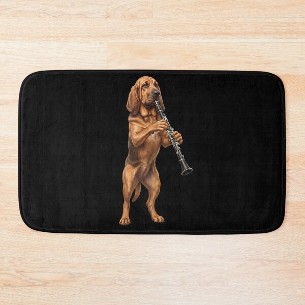 Item preview, Bloodhound Playing Clarinet Player Clarinetist Dog Lover designed and sold by TerryConnells.