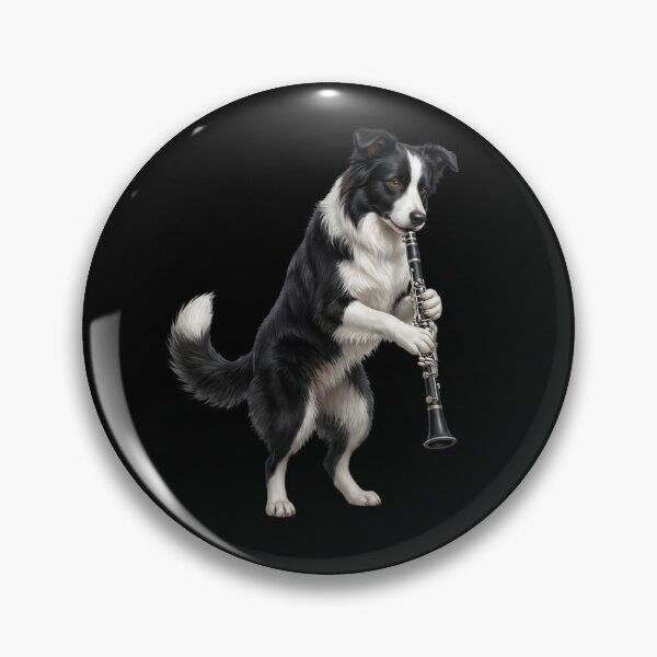 Item preview, Border Collie Playing Clarinet Player Clarinetist Dog Lover designed and sold by TerryConnells.