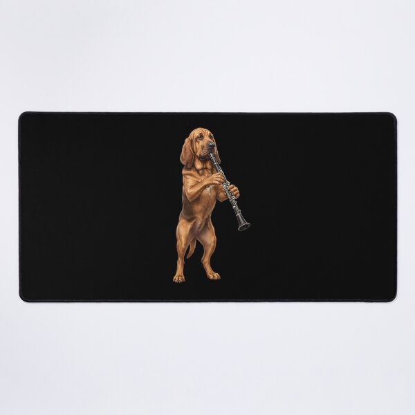 Item preview, Bloodhound Playing Clarinet Player Clarinetist Dog Lover designed and sold by TerryConnells.