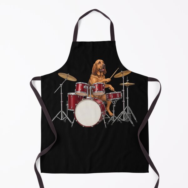 Item preview, Bloodhound Playing Drum Kit Drummer Dog Lover designed and sold by TerryConnells.