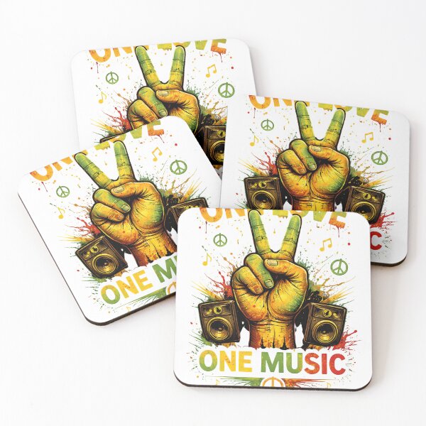 Item preview, One Love One Music – Reggae Peace Hand | Rastafari Music Culture Design designed and sold by Dreamteeworks.