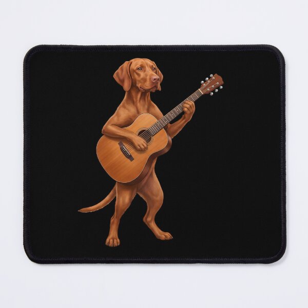 Item preview, Vizsla Playing Acoustic Guitar Player Guitarist Dog Lover designed and sold by DoodleTortle.