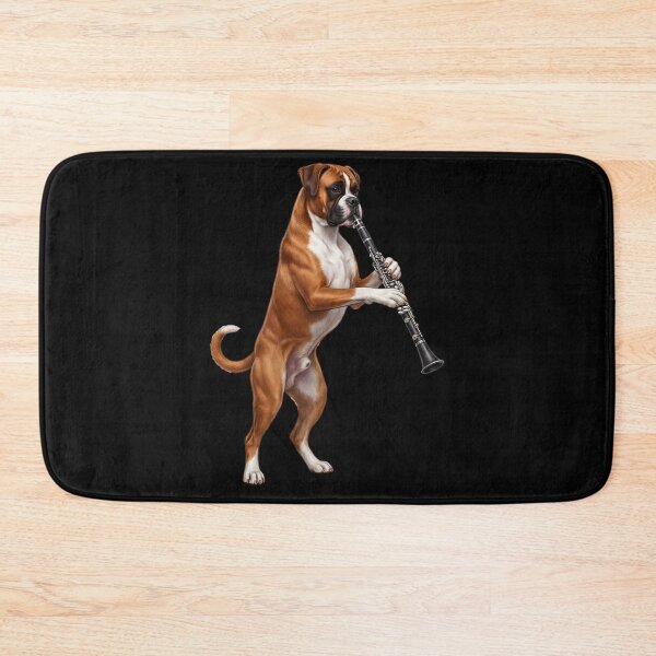 Item preview, Boxer Dog Playing Clarinet Player Clarinetist Dog Lover designed and sold by TerryConnells.