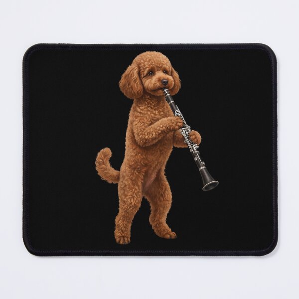 Item preview, Brown Poodle Playing Clarinet Player Clarinetist Dog Lover designed and sold by TerryConnells.