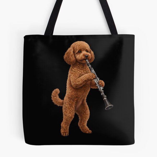 Item preview, Brown Poodle Playing Clarinet Player Clarinetist Dog Lover designed and sold by TerryConnells.