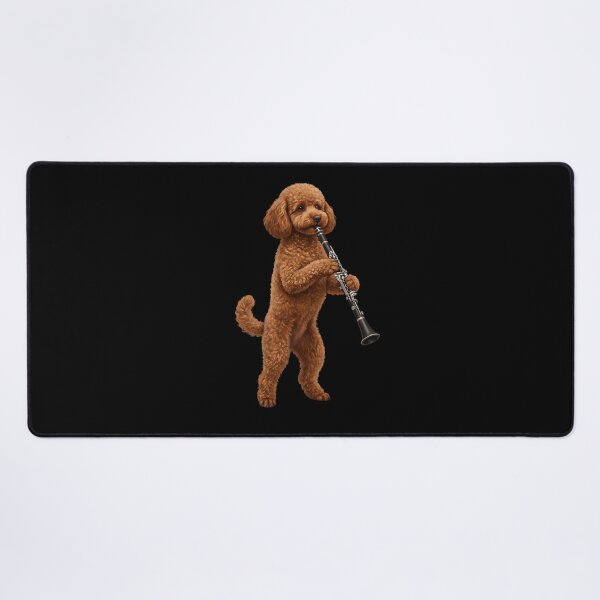 Item preview, Brown Poodle Playing Clarinet Player Clarinetist Dog Lover designed and sold by TerryConnells.