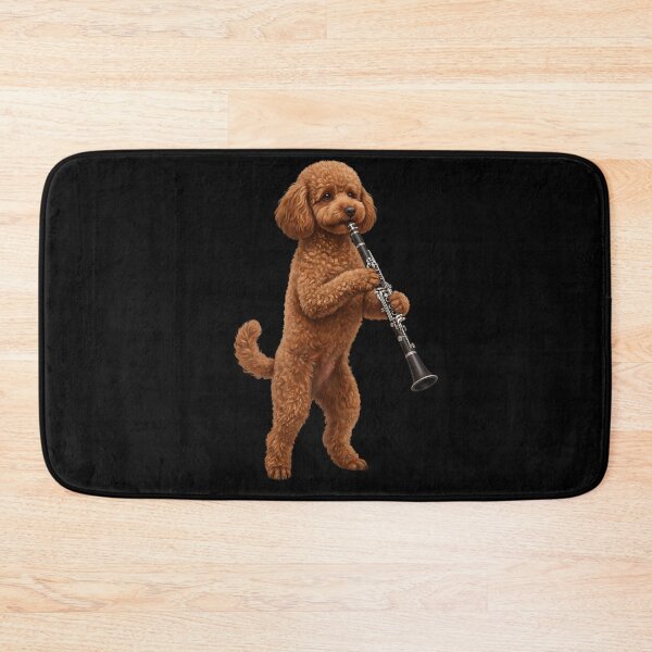 Item preview, Brown Poodle Playing Clarinet Player Clarinetist Dog Lover designed and sold by TerryConnells.
