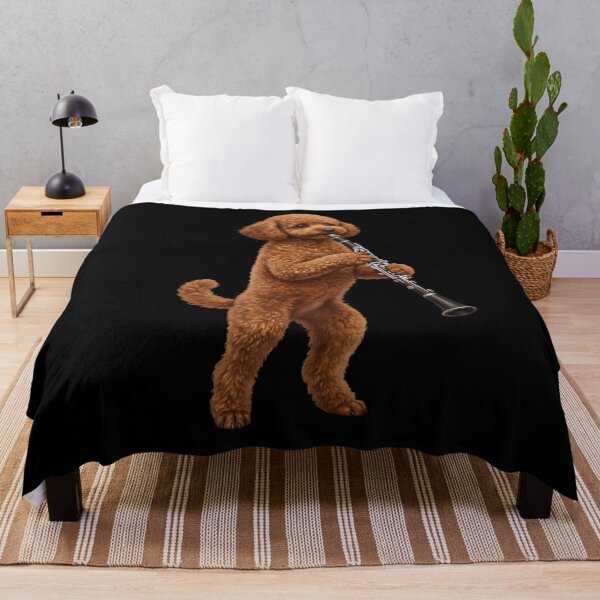 Item preview, Brown Poodle Playing Clarinet Player Clarinetist Dog Lover designed and sold by TerryConnells.